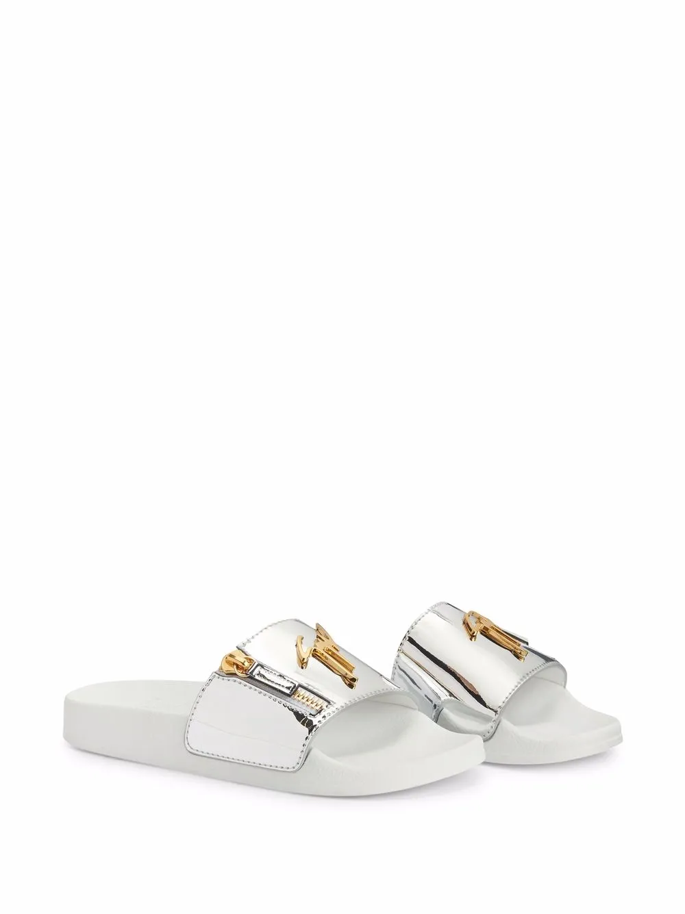 Men Giuseppe Zanotti Brett Zip-detail Slides 4 Men Giuseppe Zanotti Brett Zip-detail Slides - Image 2