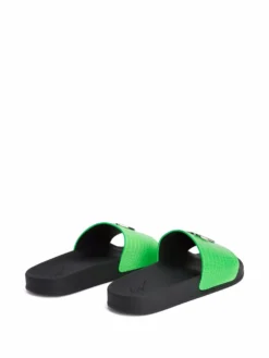 Men Giuseppe Zanotti Brett Crocodile-effect Leather Slides -Giuseppe Zanotti 17713091 37298918 1000