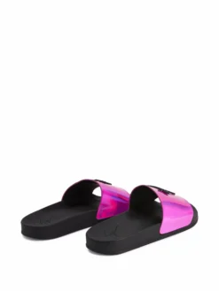 Men Giuseppe Zanotti Brett Logo-plaque Metallic Sliders -Giuseppe Zanotti 17713107 37298919 1000