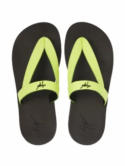Men Giuseppe Zanotti Hydra Leather-trim Flip-flops -Giuseppe Zanotti 17713110 37312293 1000