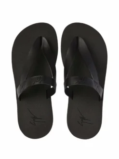 Men Giuseppe Zanotti Hydra Thong-strap Leather Sandals -Giuseppe Zanotti 17713111 37312269 1000