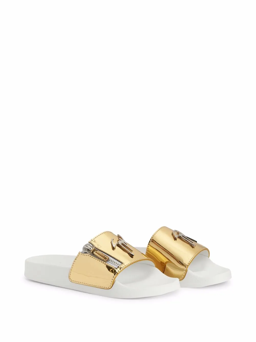 Men Giuseppe Zanotti Brett Zip-detail Slides 4 Men Giuseppe Zanotti Brett Zip-detail Slides - Image 2