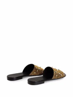 Men Giuseppe Zanotti Darrin Encrusted Slip-on Sliders -Giuseppe Zanotti 17713134 37312689 1000
