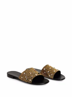 Men Giuseppe Zanotti Darrin Encrusted Slip-on Sliders -Giuseppe Zanotti 17713134 37314476 1000