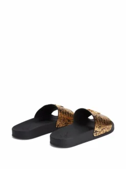 Men Giuseppe Zanotti Brett Crocodile-embossed Sliders -Giuseppe Zanotti 17714022 37300698 1000