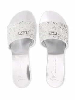 Women Giuseppe Zanotti Embellished Strap Low Heel Sandals -Giuseppe Zanotti 17714034 38797639 1000