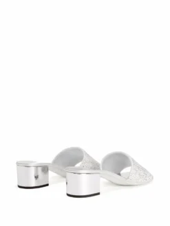 Women Giuseppe Zanotti Embellished Strap Low Heel Sandals -Giuseppe Zanotti 17714034 38798354 1000