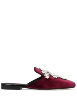 Women Giuseppe Zanotti Elsa Crystal-embellished Loafers