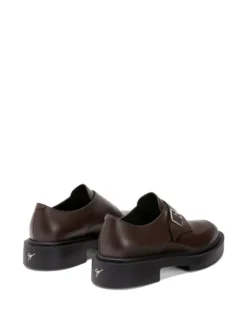 Men Giuseppe Zanotti Adric Leather Monk Shoes -Giuseppe Zanotti 18423350 39842720 1000