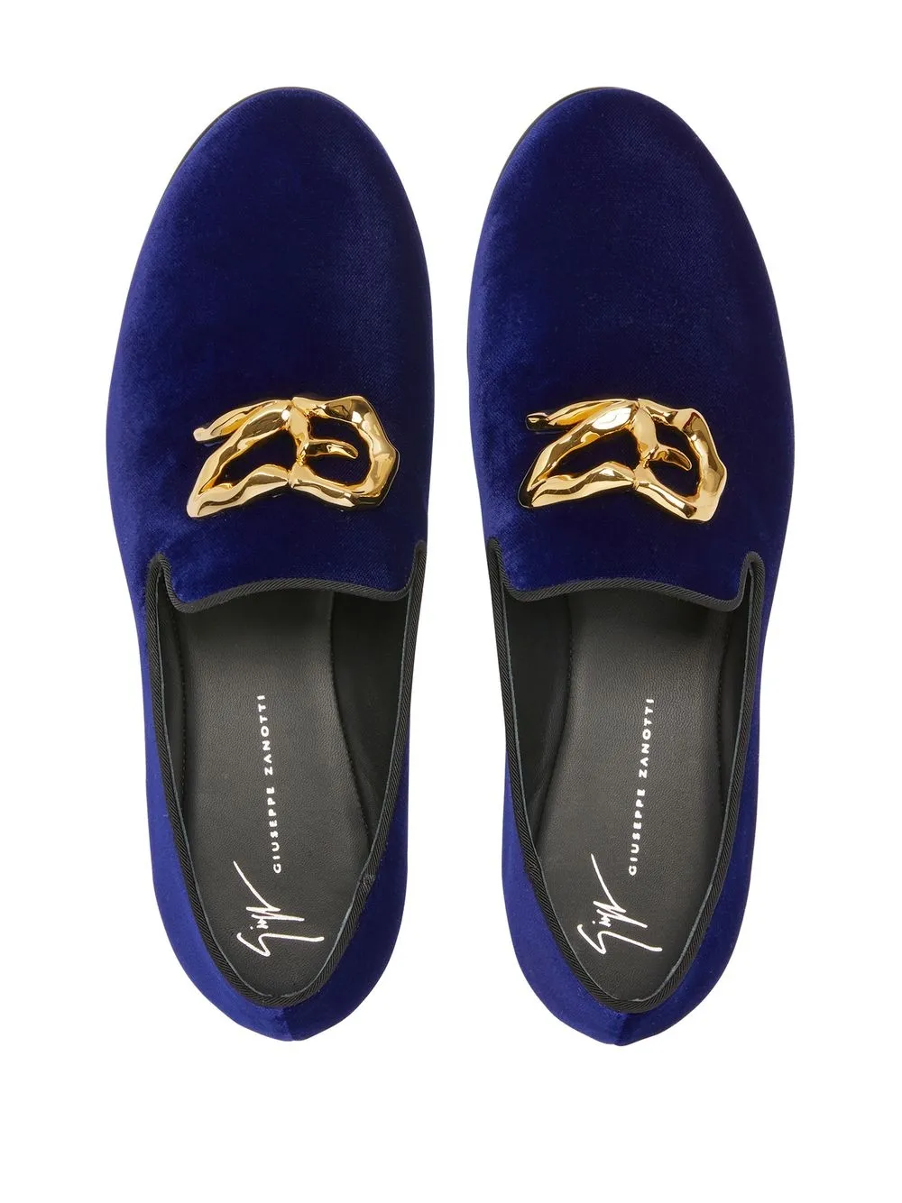 Men Giuseppe Zanotti Leopoldino Velvet Loafers 6 Men Giuseppe Zanotti Leopoldino Velvet Loafers - Image 4