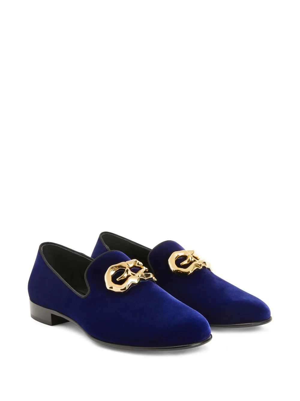 Men Giuseppe Zanotti Leopoldino Velvet Loafers 4 Men Giuseppe Zanotti Leopoldino Velvet Loafers - Image 2