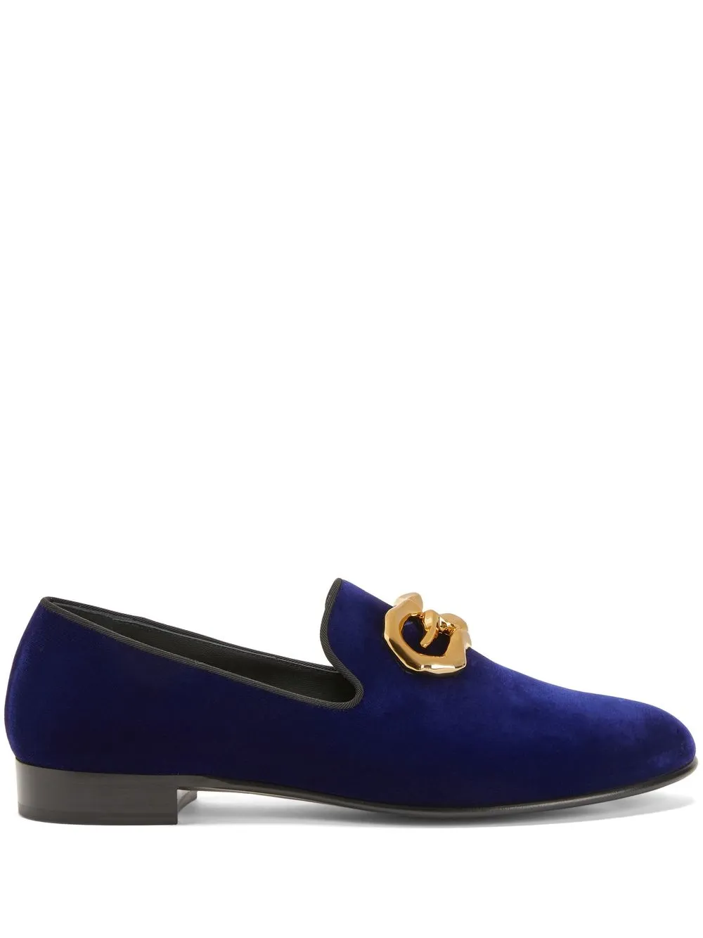 Men Giuseppe Zanotti Leopoldino Velvet Loafers 3 Men Giuseppe Zanotti Leopoldino Velvet Loafers