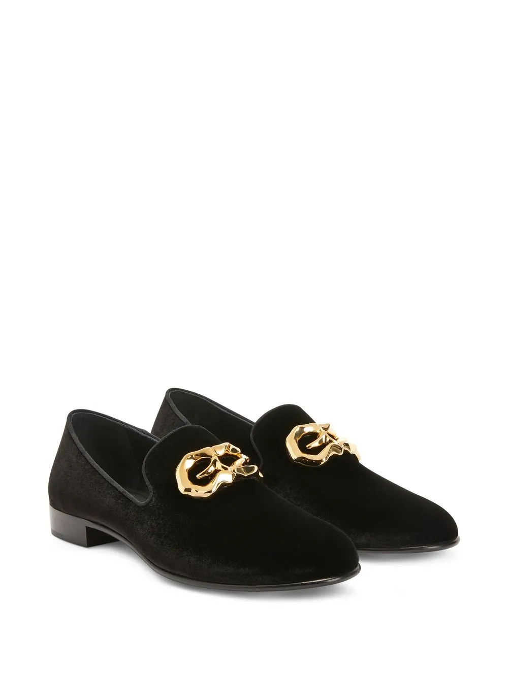 Men Giuseppe Zanotti Leopoldino Velvet Loafers 4 Men Giuseppe Zanotti Leopoldino Velvet Loafers - Image 2