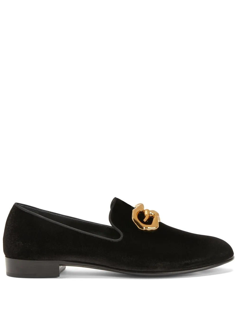 Men Giuseppe Zanotti Leopoldino Velvet Loafers 3 Men Giuseppe Zanotti Leopoldino Velvet Loafers