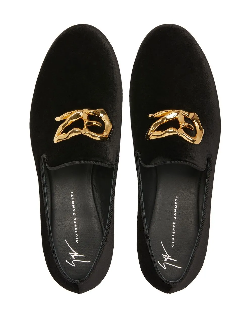 Men Giuseppe Zanotti Leopoldino Velvet Loafers 6 Men Giuseppe Zanotti Leopoldino Velvet Loafers - Image 4