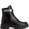 Men Giuseppe Zanotti Ruger Leather Ankle Boots