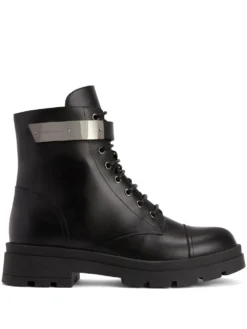 Men Giuseppe Zanotti Ruger Leather Ankle Boots