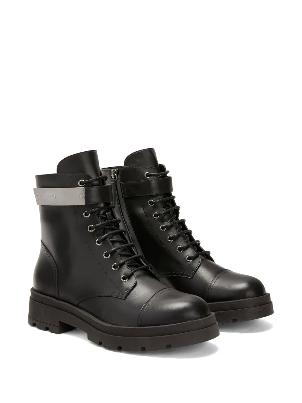 Men Giuseppe Zanotti Ruger Leather Ankle Boots 4 Men Giuseppe Zanotti Ruger Leather Ankle Boots - Image 2