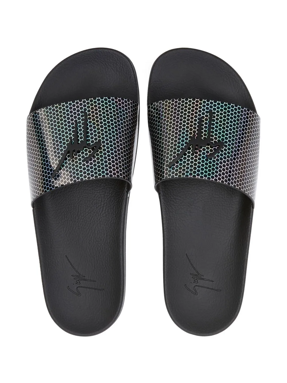 Men Giuseppe Zanotti Brett Geometric-print Slides 6 Men Giuseppe Zanotti Brett Geometric-print Slides - Image 4