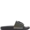 Men Giuseppe Zanotti Brett Geometric-print Slides -Giuseppe Zanotti 18424279 39797661 1000