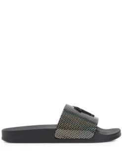 Men Giuseppe Zanotti Brett Geometric-print Slides