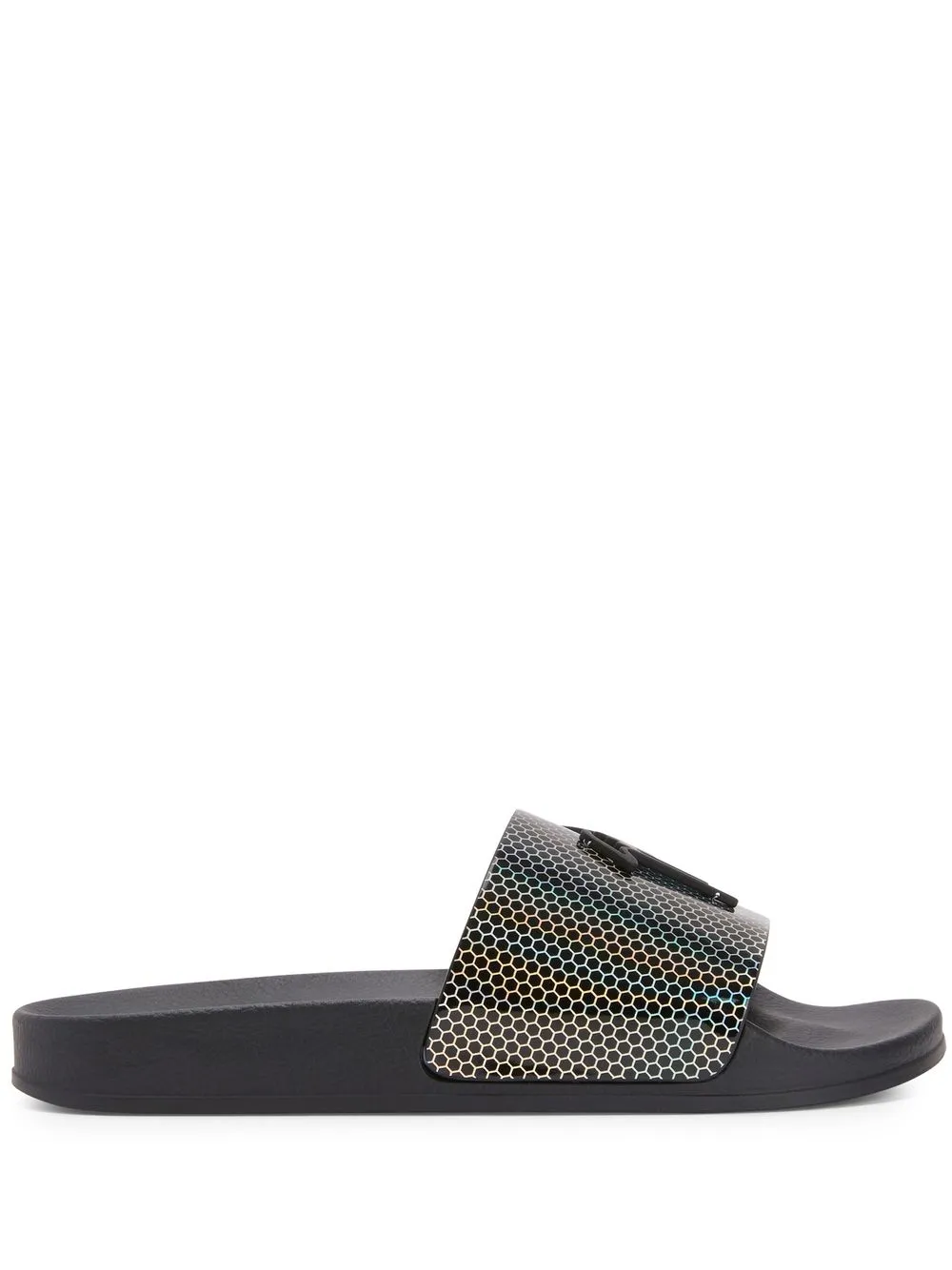 Men Giuseppe Zanotti Brett Geometric-print Slides 3 Men Giuseppe Zanotti Brett Geometric-print Slides