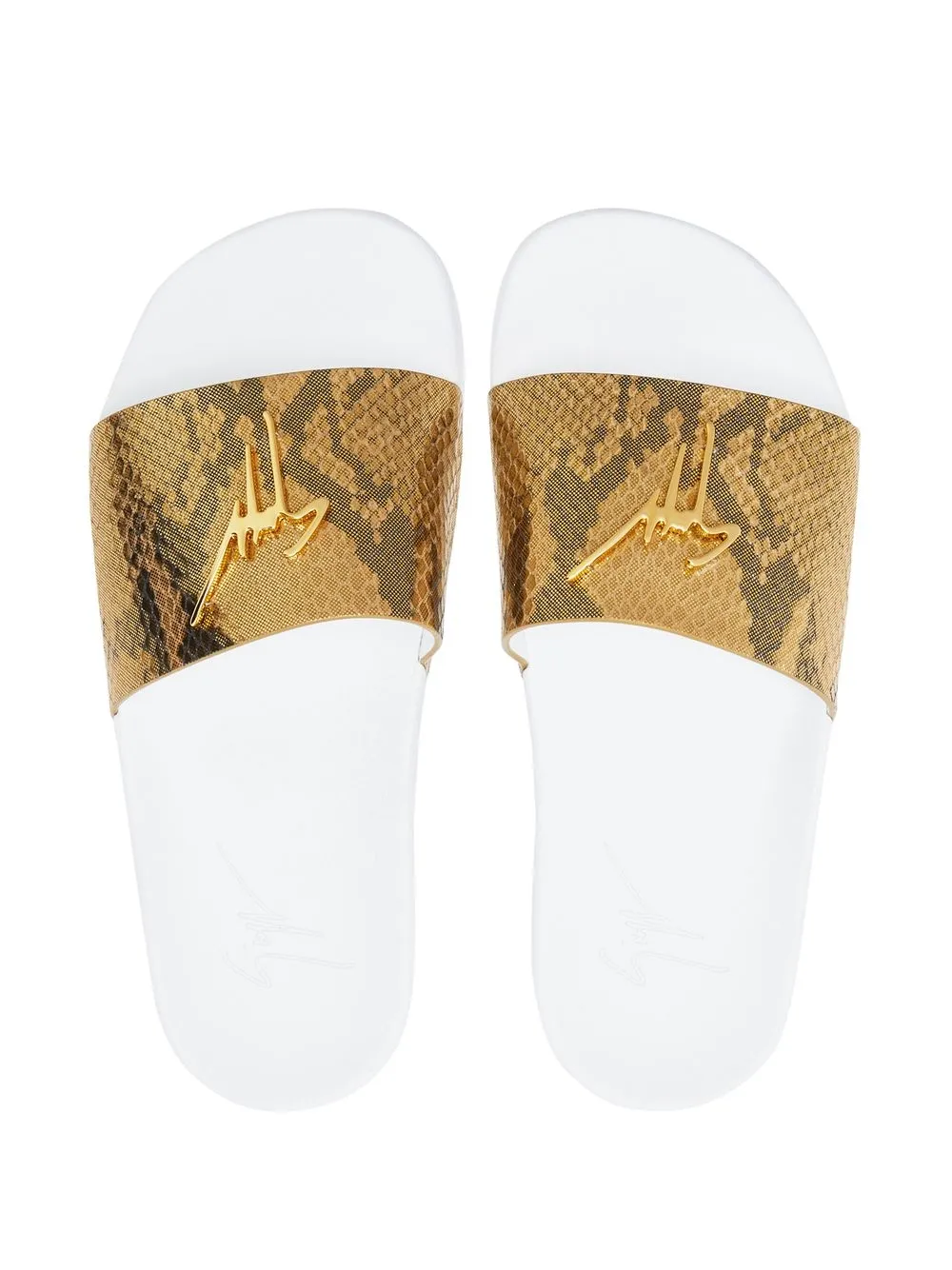 Men Giuseppe Zanotti Brett Snakeskin-effect Slides 6 Men Giuseppe Zanotti Brett Snakeskin-effect Slides - Image 4