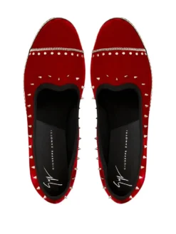 Women Giuseppe Zanotti Otium Velvet Loafers -Giuseppe Zanotti 18440370 39905791 1000