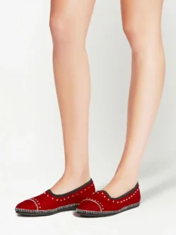 Women Giuseppe Zanotti Otium Velvet Loafers -Giuseppe Zanotti 18440370 39906593 1000