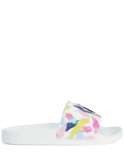 Women Giuseppe Zanotti Brett Brushstroke-print Slides