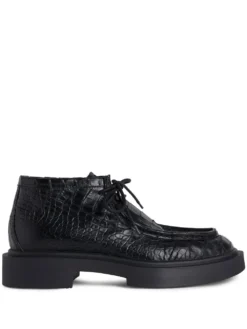 Men Giuseppe Zanotti Bleizou Crocodile-embossed Loafers