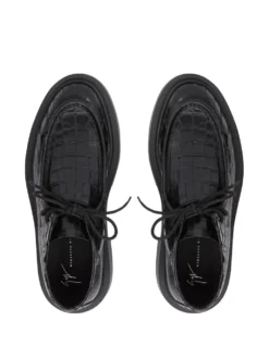 Men Giuseppe Zanotti Bleizou Crocodile-embossed Loafers -Giuseppe Zanotti 18464843 39845106 1000