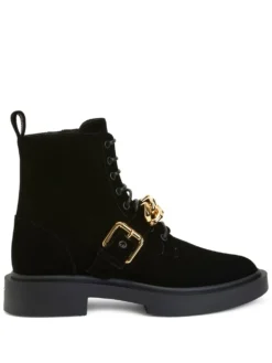 Men Giuseppe Zanotti Adric Velvet Ankle Boots