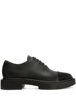 Men Giuseppe Zanotti Arnhau Studded Leather Loafers