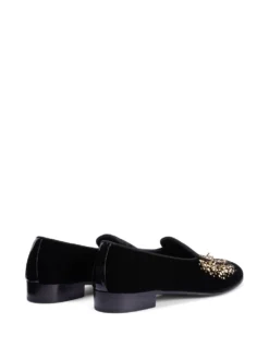 Men Giuseppe Zanotti Alvaro Studded Velvet Loafers -Giuseppe Zanotti 18465366 39847074 1000