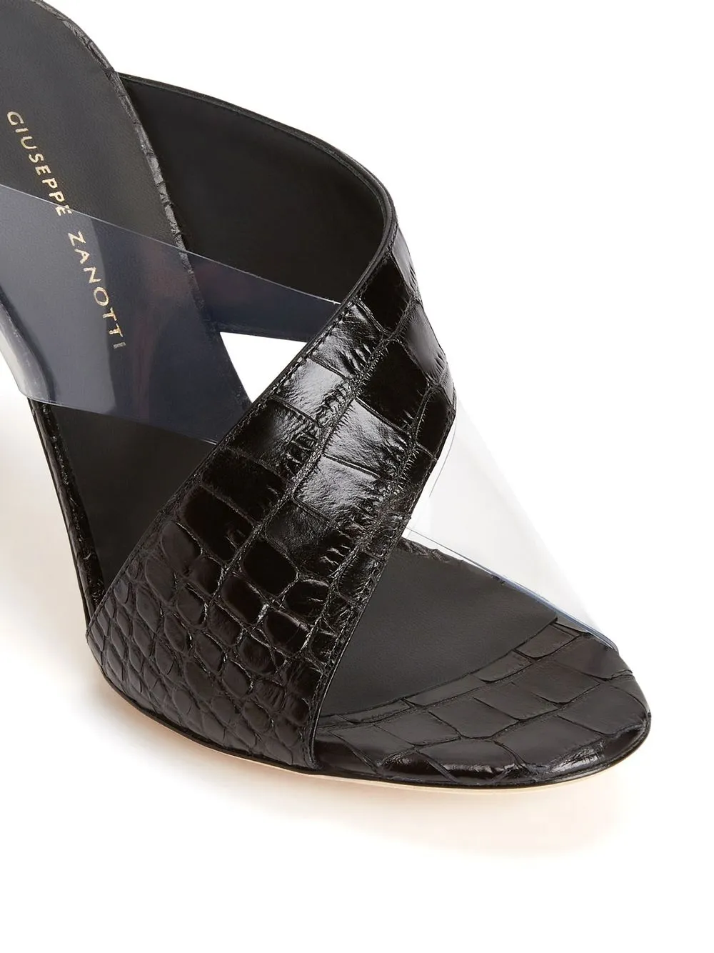 Women Giuseppe Zanotti Bella Plexi Cross-strap Mules 6 Women Giuseppe Zanotti Bella Plexi Cross-strap Mules - Image 4