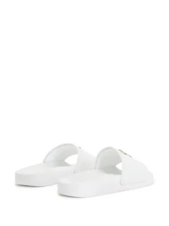 Women Giuseppe Zanotti Logo-plaque Glitter Sliders -Giuseppe Zanotti 19205949 42308167 1000