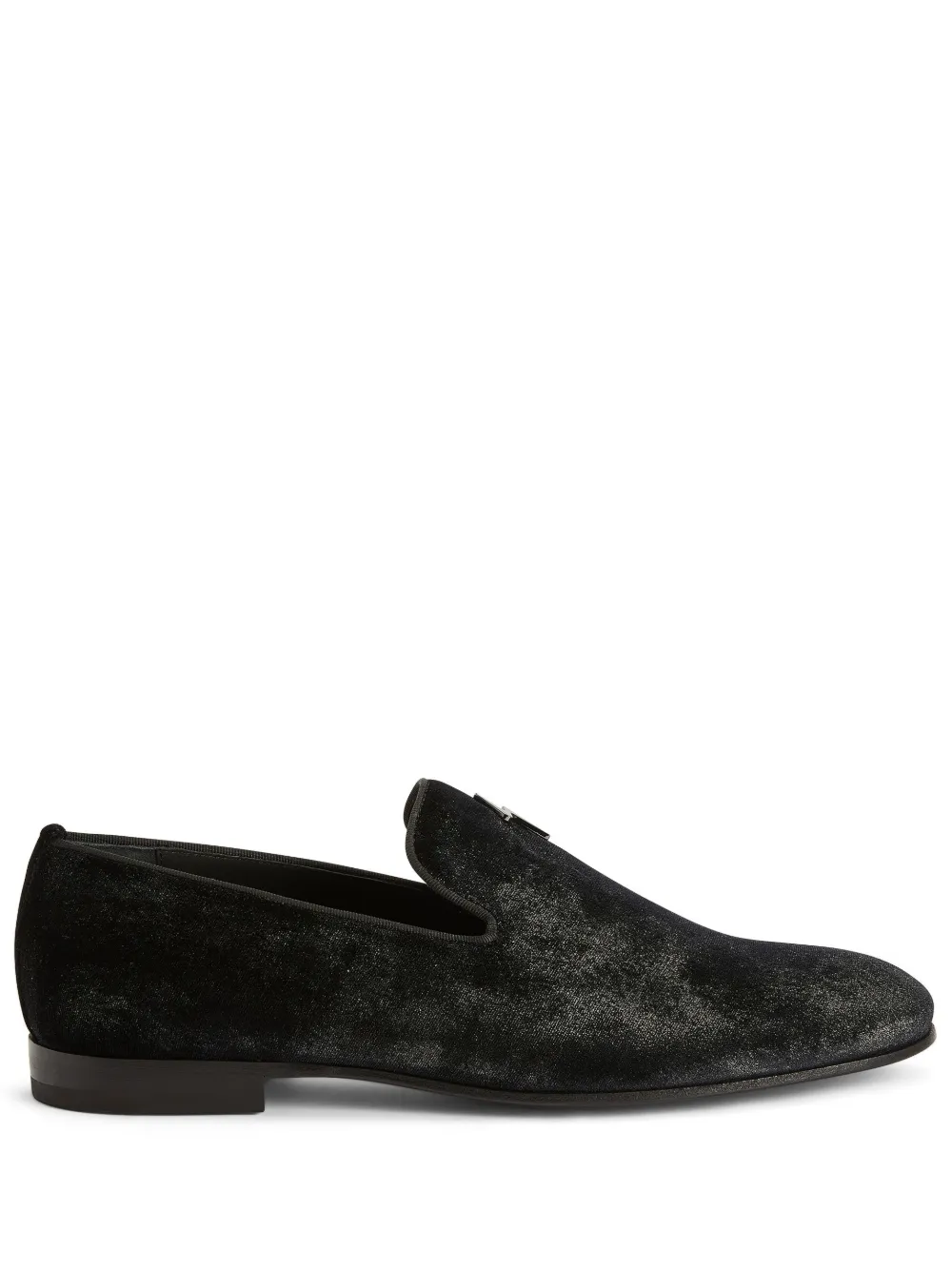 Men Giuseppe Zanotti Velvet Slip-on Loafers 3 Men Giuseppe Zanotti Velvet Slip-on Loafers