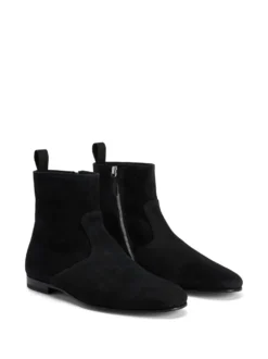Men Giuseppe Zanotti Velvet-leather Boots -Giuseppe Zanotti 19205974 45146888 1000