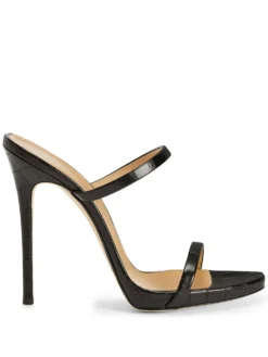 Women Giuseppe Zanotti Darsey 120mm Double-strap Leather Mules