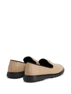 Men Giuseppe Zanotti Snake-effect Leather Loafers -Giuseppe Zanotti 19206405 45148115 1000