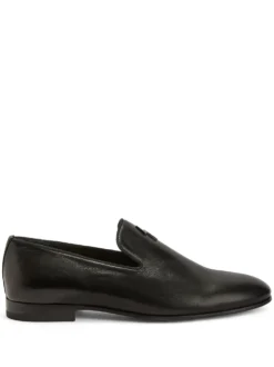 Men Giuseppe Zanotti Leather Slip-on Loafers