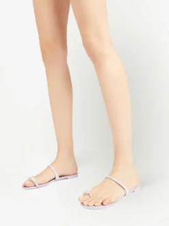 Women Giuseppe Zanotti Crystal-embellished Flat Slides -Giuseppe Zanotti 19206472 43973290 1000