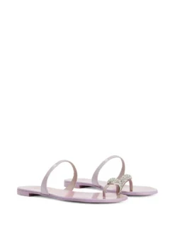 Women Giuseppe Zanotti Crystal-embellished Flat Slides -Giuseppe Zanotti 19206472 43973295 1000