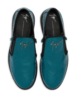 Men Giuseppe Zanotti Snake-skin Effect Leather Loafers -Giuseppe Zanotti 19206494 45149377 1000