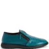 Men Giuseppe Zanotti Snake-skin Effect Leather Loafers -Giuseppe Zanotti 19206494 45150178 1000
