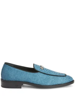 Men Giuseppe Zanotti Snakeskin-effect Leather Loafers