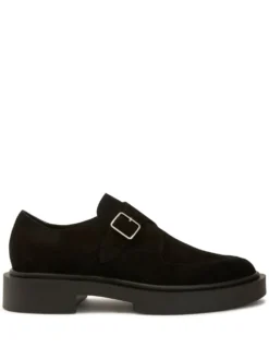 Men Giuseppe Zanotti Adric Suede Buckle-strap Shoes