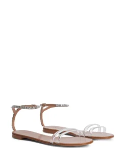 Women Giuseppe Zanotti Crystal-embellished Flat Sandals -Giuseppe Zanotti 19206570 42312475 1000