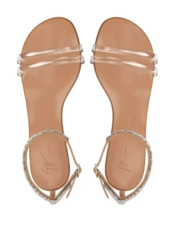 Women Giuseppe Zanotti Crystal-embellished Flat Sandals -Giuseppe Zanotti 19206570 42314395 1000